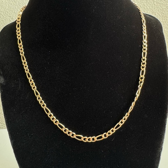 Figaro Curb Link Chain Necklace - Picture 3 of 8